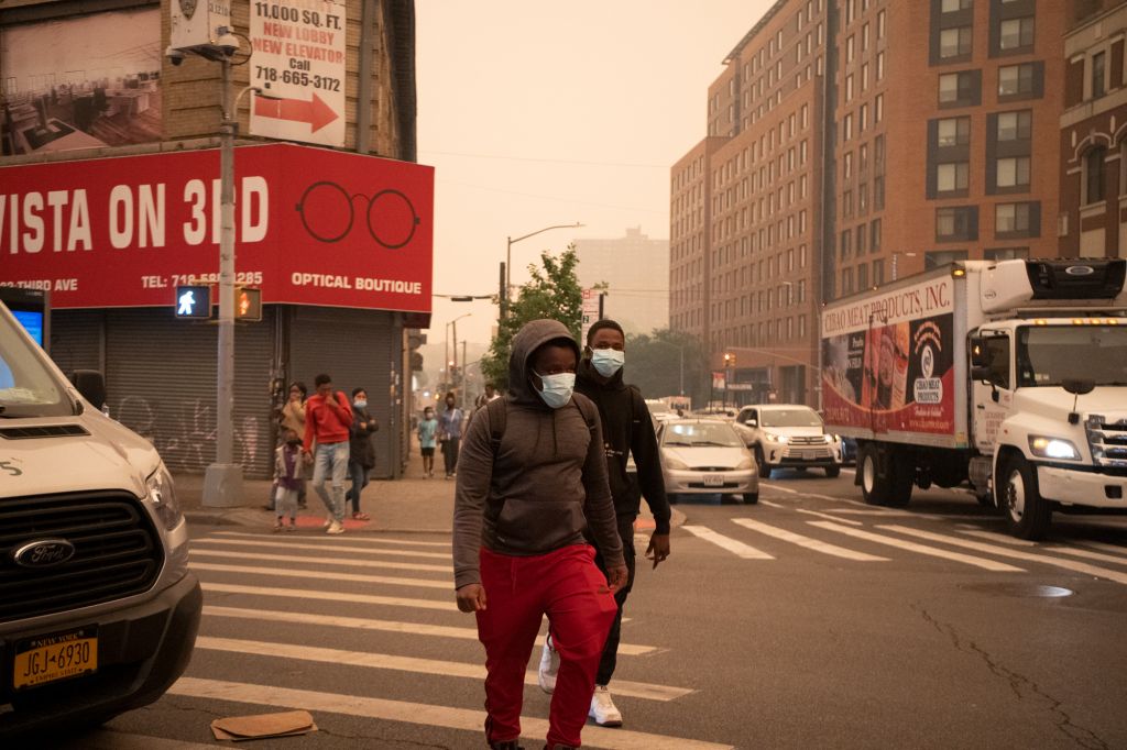 Already Overburdened By Air Pollution, Canadian Wildfires Leave Bronx ...